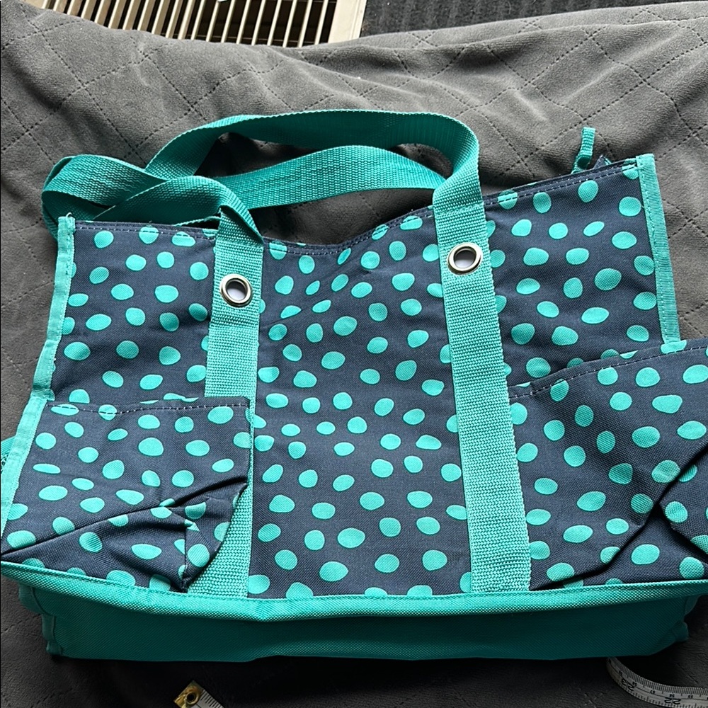 thirty-one Blue Tote Bag with Sturdy Straps and Rectangular Shape - Picture 6 of 12